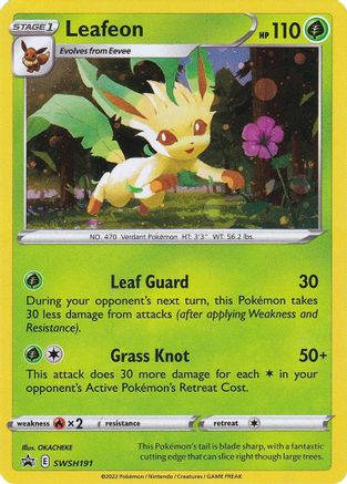 Leafeon - SWSH191 (SWSH191/307) Holofoil [Promos: SWSH Promo Cards] Pokemon Single Pokémon