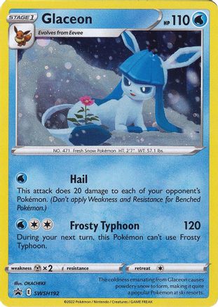 Glaceon - SWSH192 (SWSH192/307) Holofoil [Promos: SWSH Promo Cards] Pokemon Single Pokémon