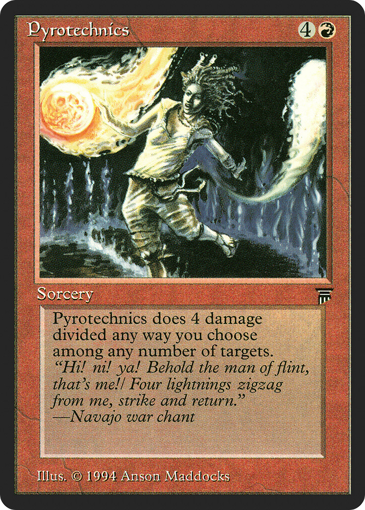 Pyrotechnics (LEG-161) [Oldschool] Legends MTG Single Wizards of the Coast