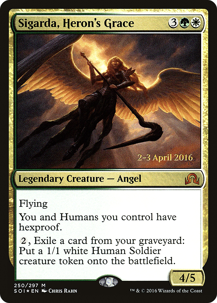 Sigarda, Heron's Grace (PRE-250) [Shadows over Innistrad Promos] Foil MTG Single Wizards of the Coast