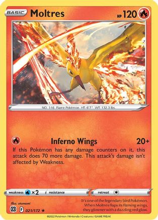Moltres - 021/172 [Misc: Deck Exclusives] Pokemon Single Pokémon