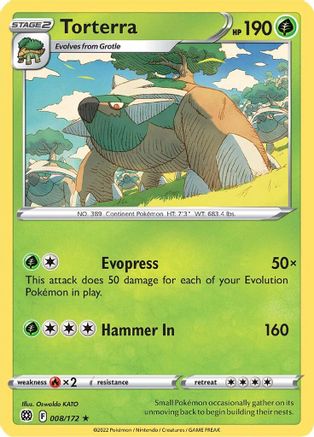 Torterra - 008/172 [Misc: Deck Exclusives] Pokemon Single Pokémon