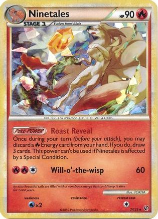 Ninetales - 7/123 (Cracked Ice) () Holofoil [Misc: Blister Exclusives] Pokemon Single Pokémon