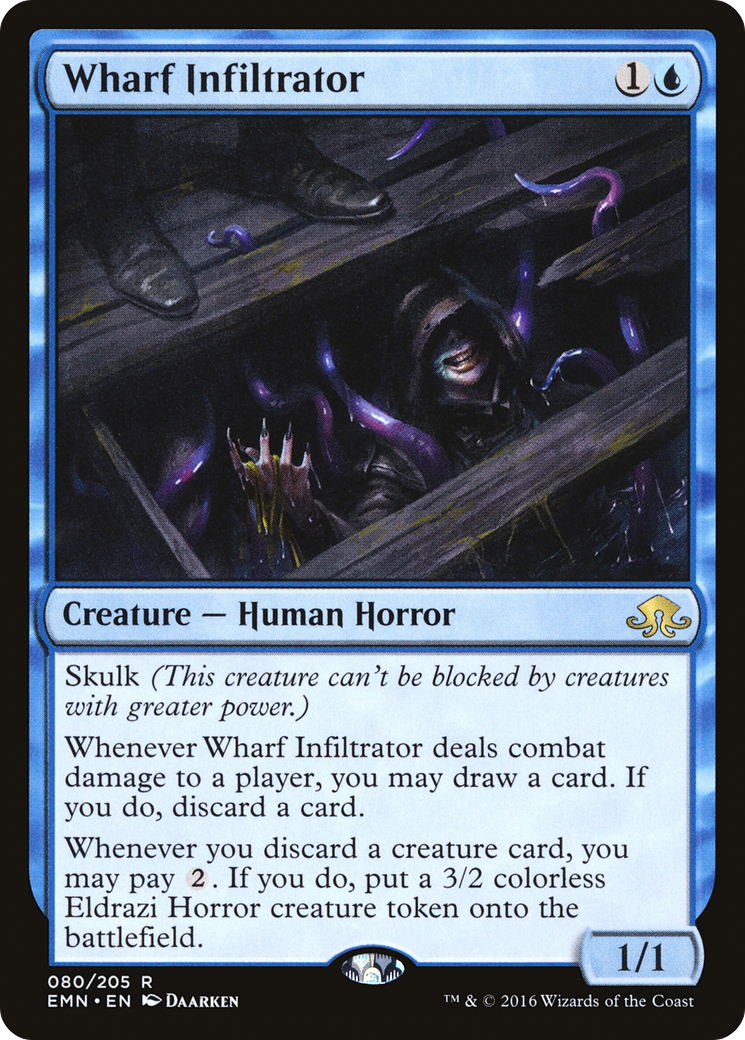 Wharf Infiltrator (EMN-080) [Eldritch Moon] Foil MTG Single Wizards of the Coast