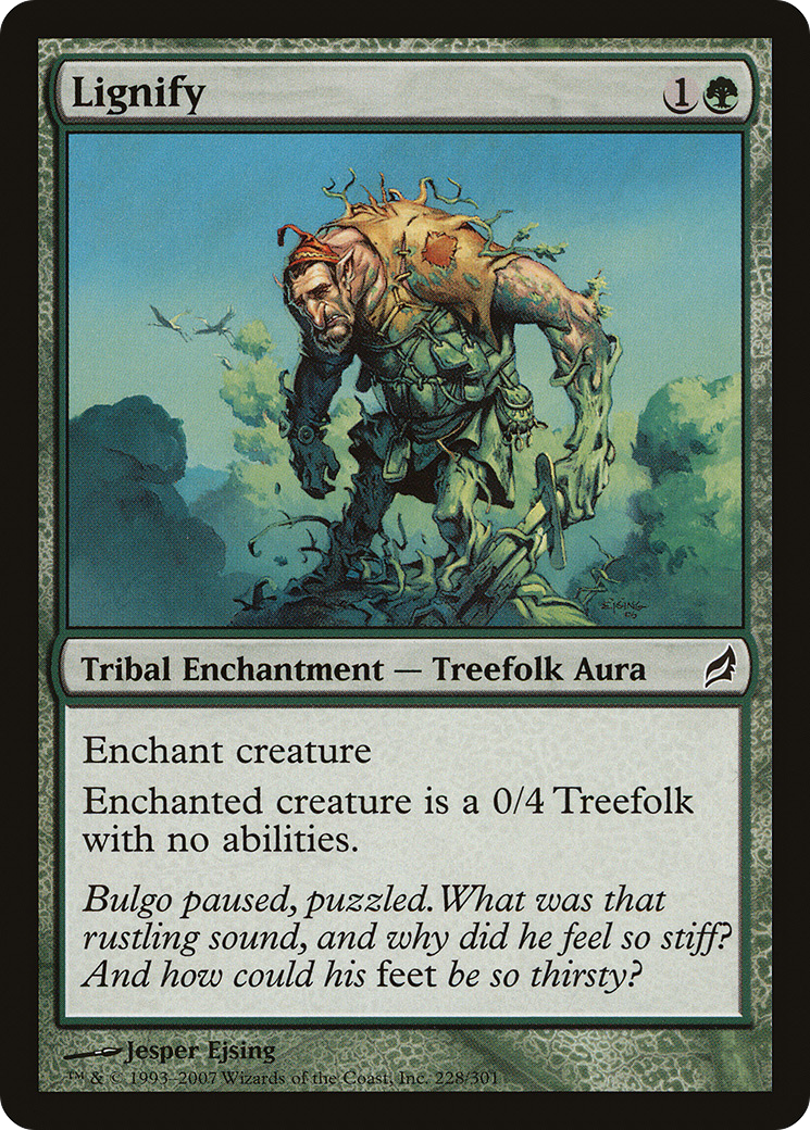 Lignify (LRW-228) [Lorwyn] Foil MTG Single Wizards of the Coast