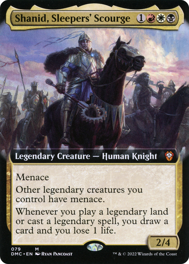 Shanid, Sleepers' Scourge (DMC-079) [Dominaria United Commander] (Extended Art) MTG Single Wizards of the Coast