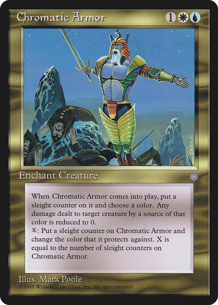 Chromatic Armor (ICE-283) [Ice Age] MTG Single Wizards of the Coast
