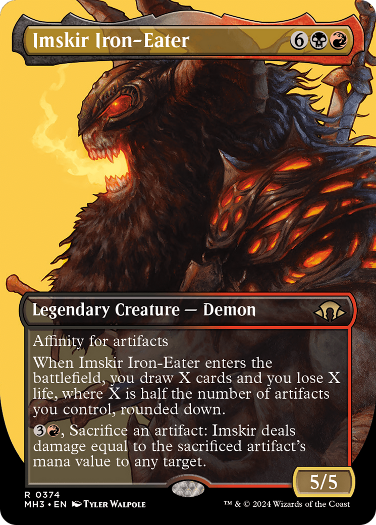 Imskir Iron-Eater (MH3-374) [Modern Horizons 3] (Borderless) Foil MTG Single Modern Horizons 3