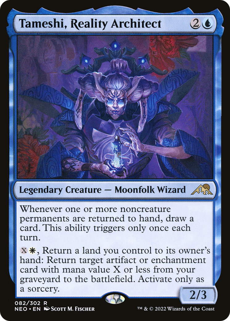 Tameshi, Reality Architect (NEO-082) [Kamigawa: Neon Dynasty] MTG Single Wizards of the Coast
