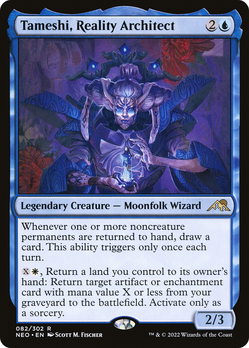Tameshi, Reality Architect (NEO-082) [Kamigawa: Neon Dynasty] MTG Single Wizards of the Coast