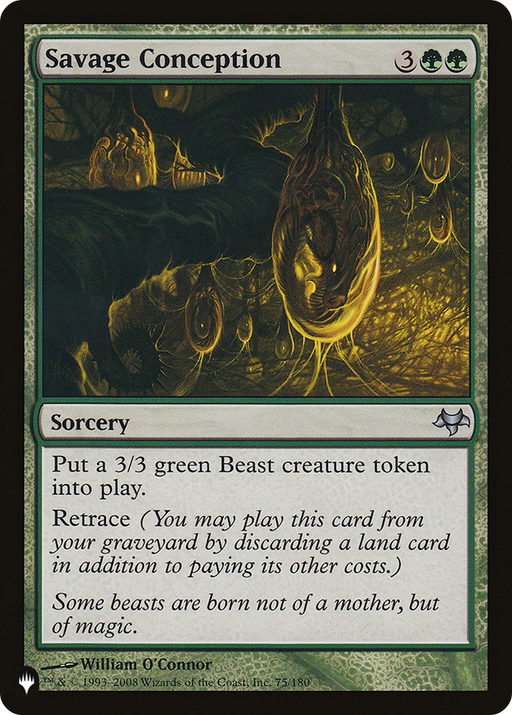 Savage Conception (LIST-EVE-75) [Mystery Booster] The List MTG Single Wizards of the Coast