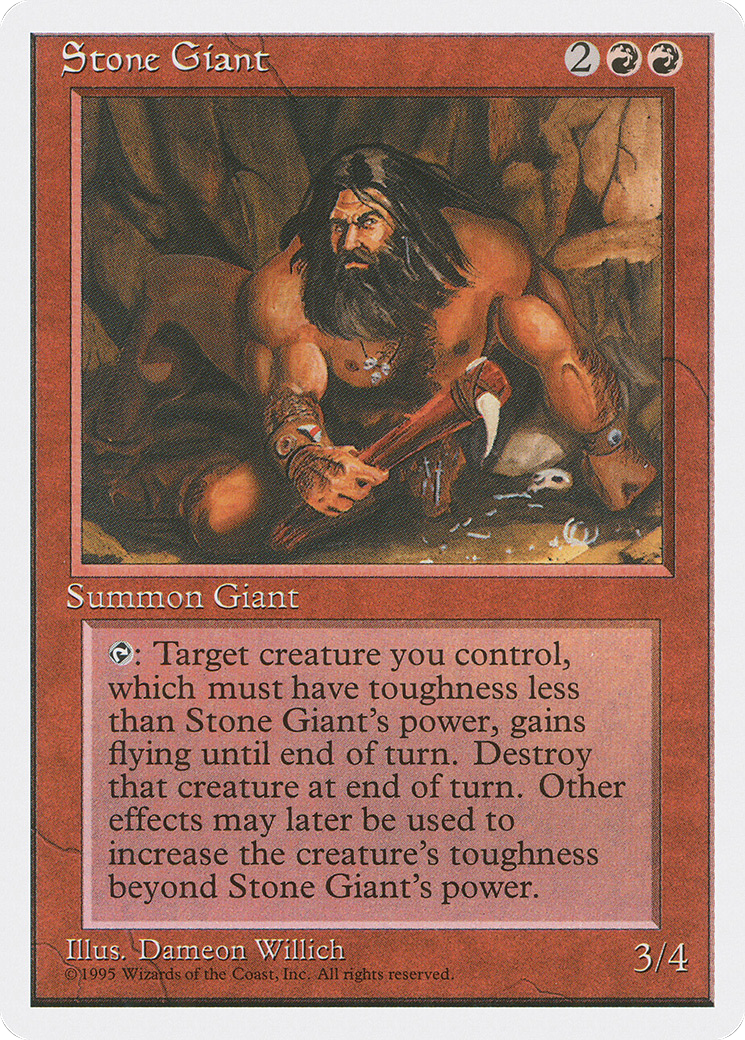 Stone Giant (4ED-223) [Fourth Edition] MTG Single Wizards of the Coast