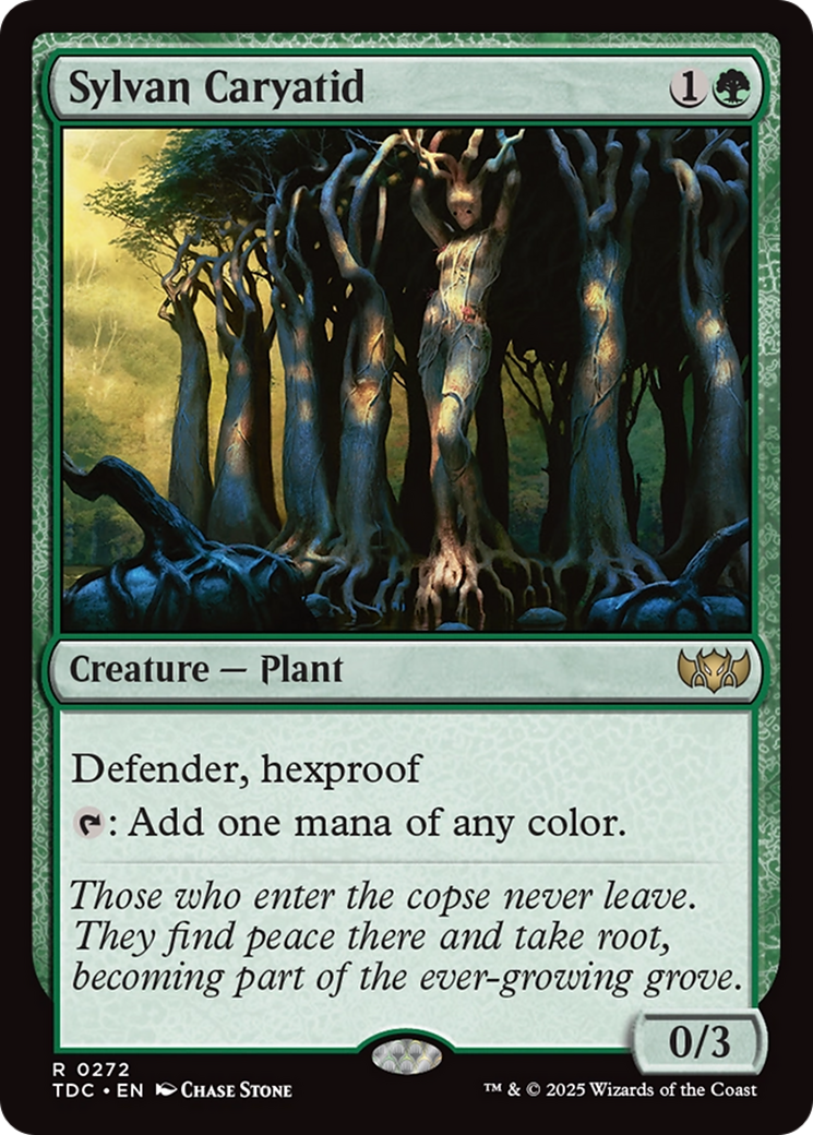 Sylvan Caryatid (TDC-272) [Commander: Tarkir: Dragonstorm] MTG Single Wizards of the Coast