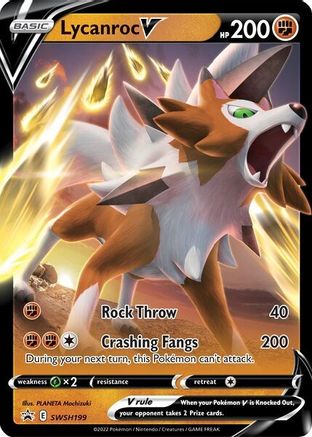 Lycanroc V - SWSH199 (SWSH199/307) Holofoil [Promos: SWSH Promo Cards] Pokemon Single Pokémon