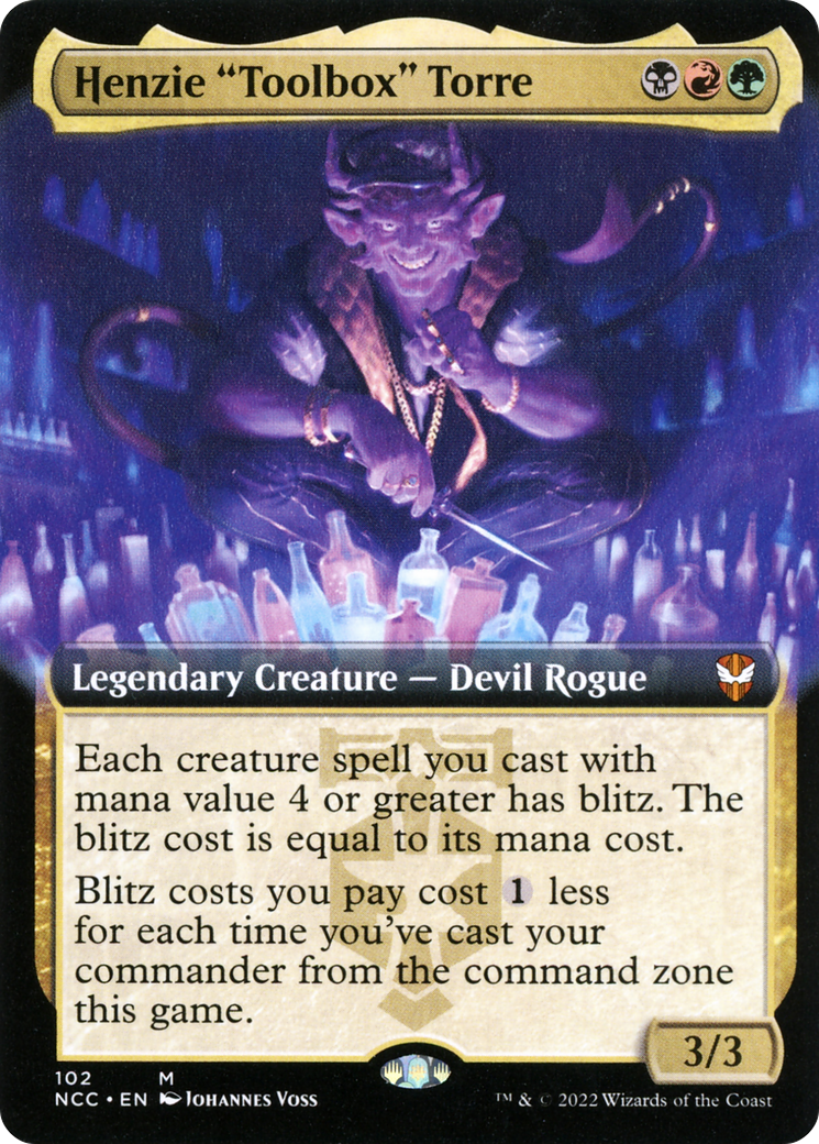 Henzie "Toolbox" Torre (NCC-102) [New Capenna Commander] (Extended Art) MTG Single Wizards of the Coast