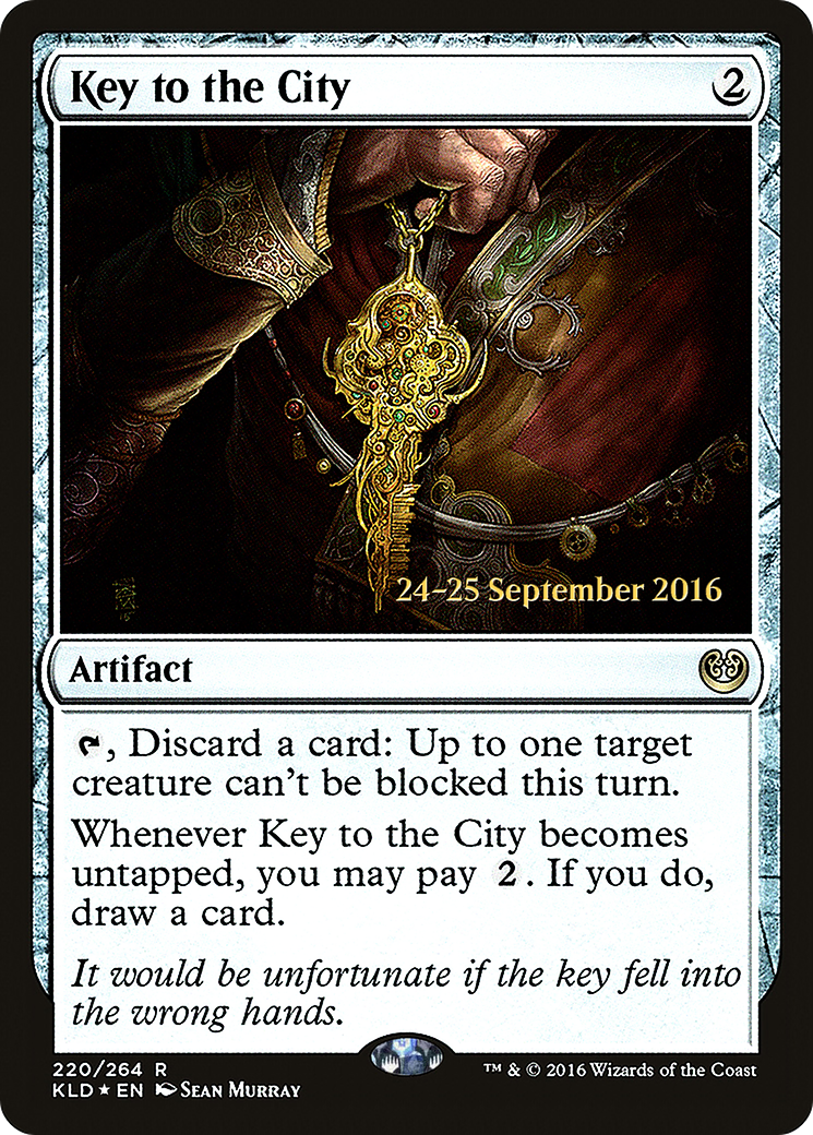 Key to the City (PRE-220) [Kaladesh Promos] Foil MTG Single Wizards of the Coast