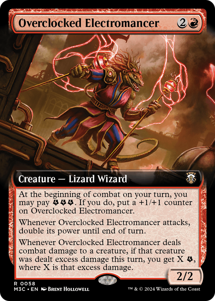 Overclocked Electromancer (M3C-058) [Modern Horizons 3 Commander] (Extended Art) MTG Single Modern Horizons 3 Commander