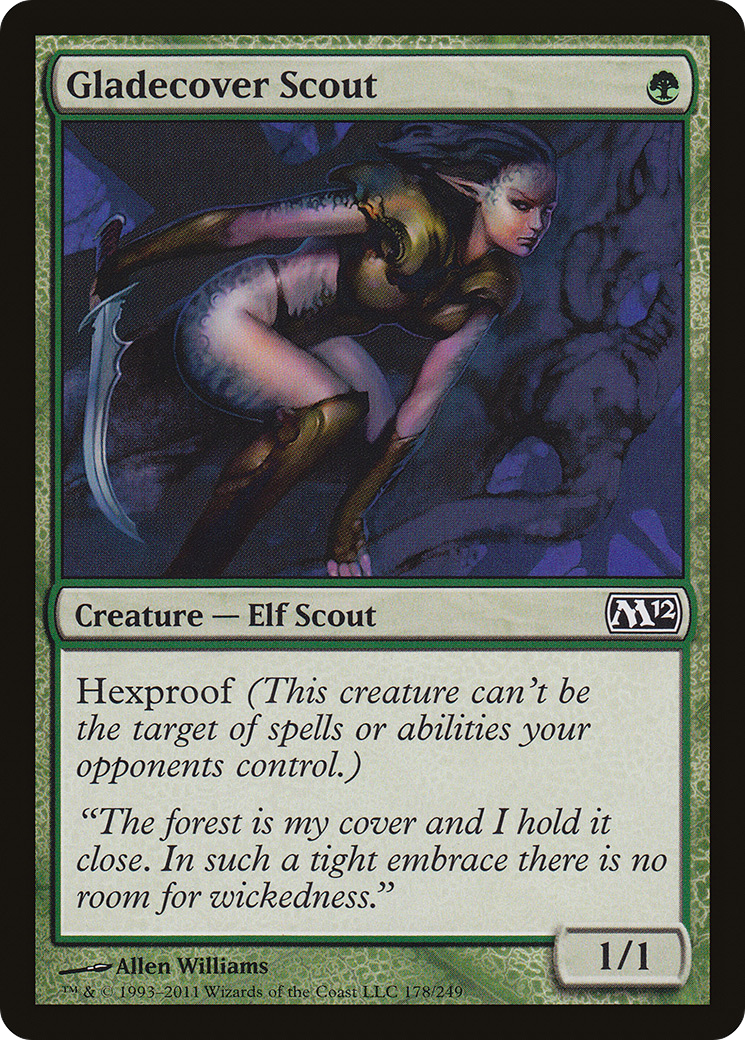 Gladecover Scout (M12-178) [Magic 2012] Foil MTG Single Wizards of the Coast