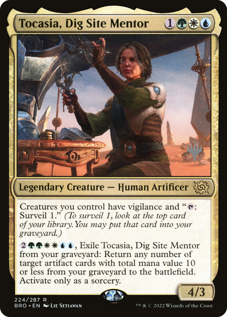 Tocasia, Dig Site Mentor (PPBRO-224P) [The Brothers' War Promos] MTG Single Wizards of the Coast