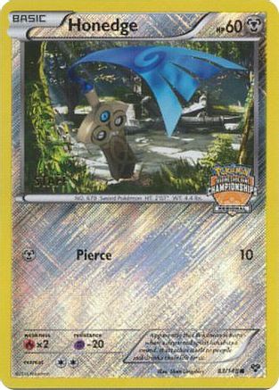 Honedge 83/146 (Regional Championships) [Staff] () Reverse Holofoil [Promos: League & Championship Cards] Pokemon Single Pokémon