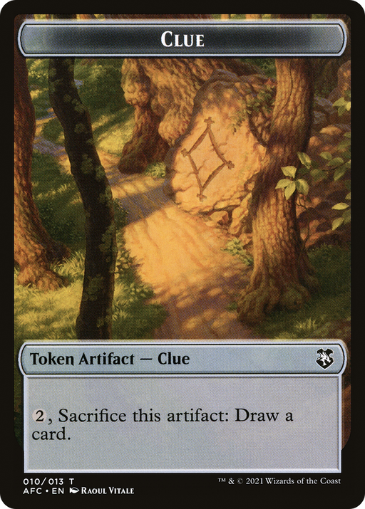 Clue (TAFC-010) [Tokens] Forgotten Realms Commander Tokens MTG Single Wizards of the Coast