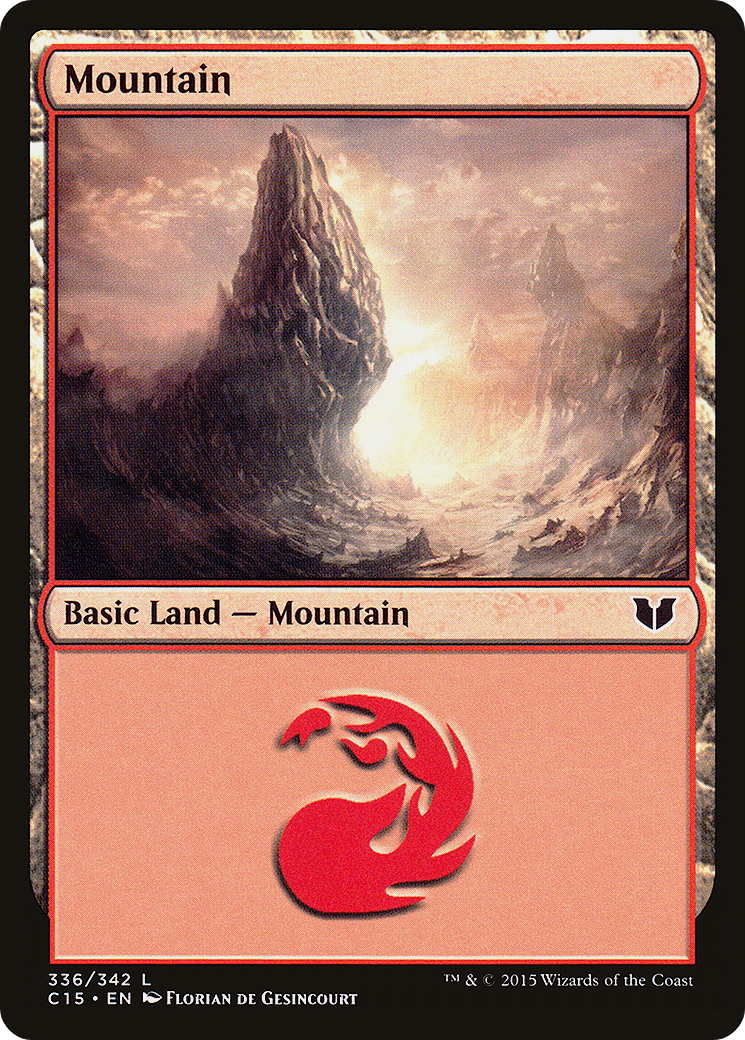 Mountain (C15-336) [Commander 2015] MTG Single Wizards of the Coast