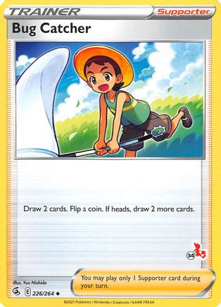 Bug Catcher - 226/264 (#34 Cinderace Stamped) () [Misc: Battle Academy 2022] Pokemon Single Pokémon