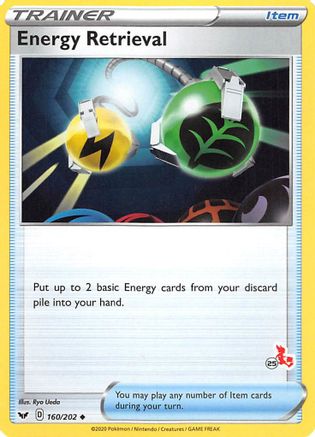 Energy Retrieval - 160/202 (#25 Cinderace Stamped) () [Misc: Battle Academy 2022] Pokemon Single Pokémon