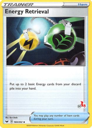 Energy Retrieval - 160/202 (#37 Cinderace Stamped) () [Misc: Battle Academy 2022] Pokemon Single Pokémon