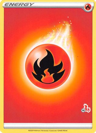 Fire Energy (#10 Cinderace Stamped) () [Misc: Battle Academy 2022] Pokemon Single Pokémon
