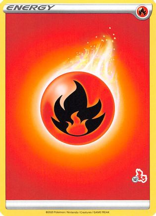 Fire Energy (#12 Cinderace Stamped) () [Misc: Battle Academy 2022] Pokemon Single Pokémon