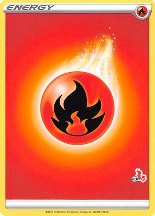 Fire Energy (#20 Cinderace Stamped) () [Misc: Battle Academy 2022] Pokemon Single Pokémon