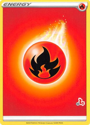 Fire Energy (#35 Cinderace Stamped) () [Misc: Battle Academy 2022] Pokemon Single Pokémon