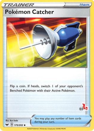 Pokemon Catcher - 175/202 (#54 Cinderace Stamped) () [Misc: Battle Academy 2022] Pokemon Single Pokémon