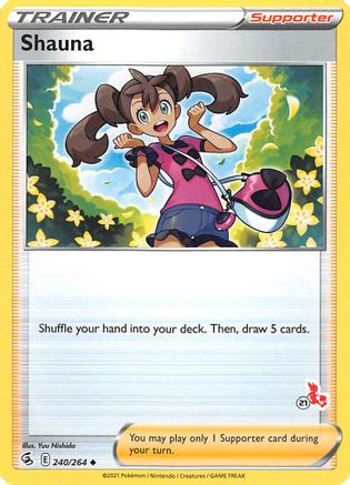 Shauna - 240/264 (#21 Cinderace Stamped) () [Misc: Battle Academy 2022] Pokemon Single Pokémon