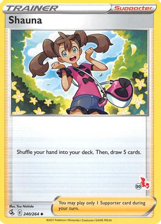 Shauna - 240/264 (#50 Cinderace Stamped) () [Misc: Battle Academy 2022] Pokemon Single Pokémon