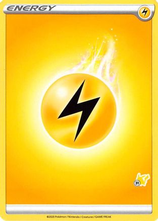 Lightning Energy (#31 Pikachu Stamped) () [Misc: Battle Academy 2022] Pokemon Single Pokémon