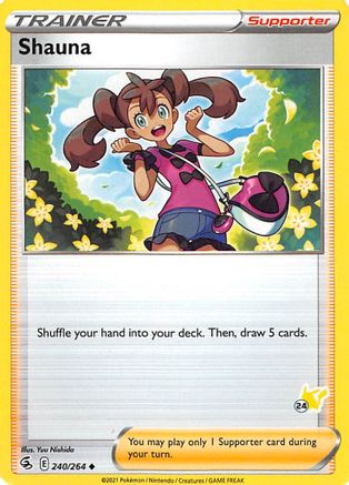 Shauna - 240/264 (#24 Pikachu Stamped) () [Misc: Battle Academy 2022] Pokemon Single Pokémon