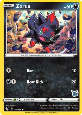 Zorua - 170/264 (Eevee Stamped) [Misc: Battle Academy 2022] Pokemon Single Pokémon