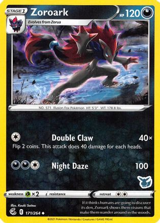 Zoroark - 171/264 (Eevee Stamped) () [Misc: Battle Academy 2022] Pokemon Single Pokémon