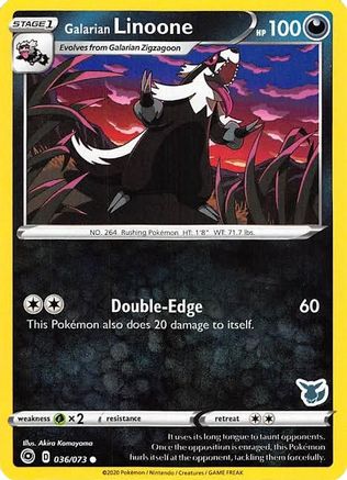 Galarian Linoone - 036/073 (Eevee Stamped) () [Misc: Battle Academy 2022] Pokemon Single Pokémon