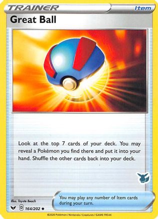 Great Ball - 164/202 (Eevee Stamped) () [Misc: Battle Academy 2022] Pokemon Single Pokémon