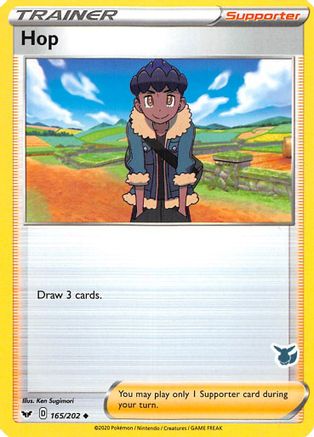 Hop - 165/202 (Eevee Stamped) () [Misc: Battle Academy 2022] Pokemon Single Pokémon