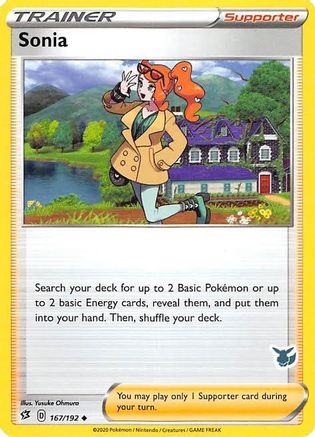 Sonia - 167/192 (Eevee Stamped) () [Misc: Battle Academy 2022] Pokemon Single Pokémon