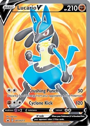 Lucario V - SWSH213 (SWSH213/307) Holofoil [Promos: SWSH Promo Cards] Pokemon Single Pokémon