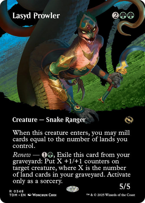 Lasyd Prowler (Borderless) (TDM-348) [Tarkir: Dragonstorm] Foil MTG Single Wizards of the Coast