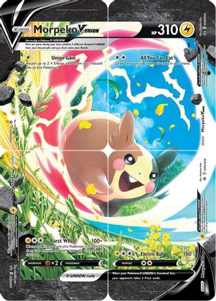 Morpeko V-Union [Set of 4] (SWSH218) Holofoil [Promos: SWSH Promo Cards] Pokemon Single Pokémon