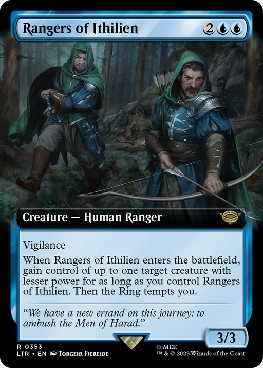 Rangers of Ithilien (LTR-353) [The Lord of the Rings: Tales of Middle-earth] (Extended Art) MTG Single Wizards of the Coast