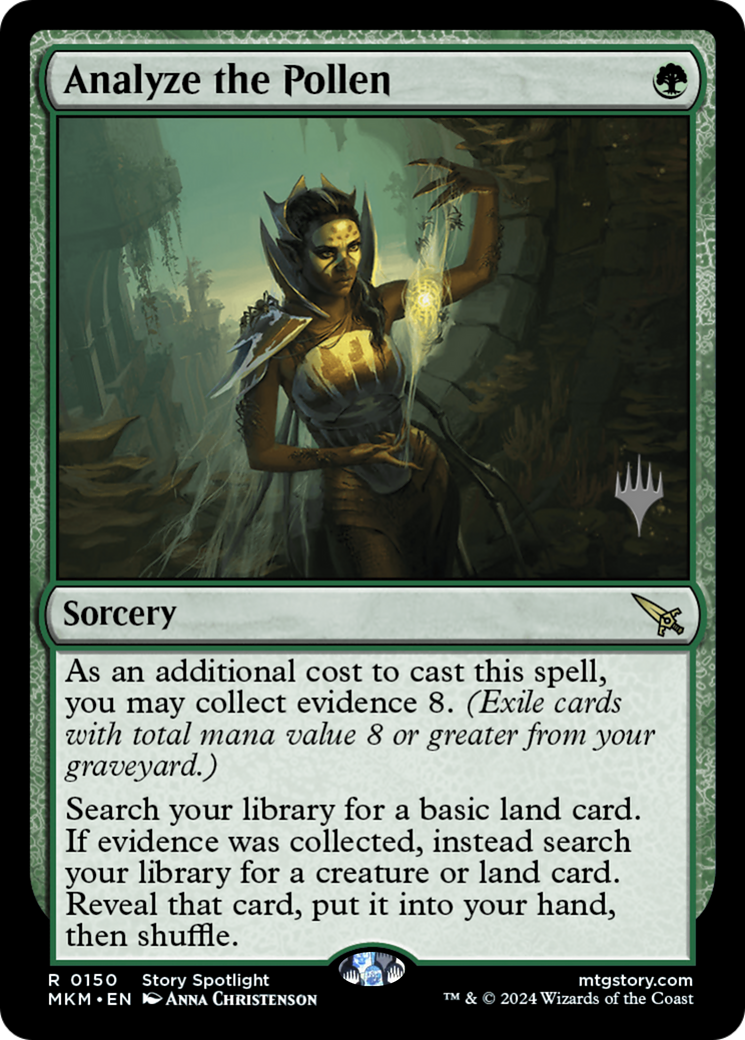 Analyze the Pollen (PPMKM-150) [Murders at Karlov Manor Promos] Foil MTG Single Wizards of the Coast