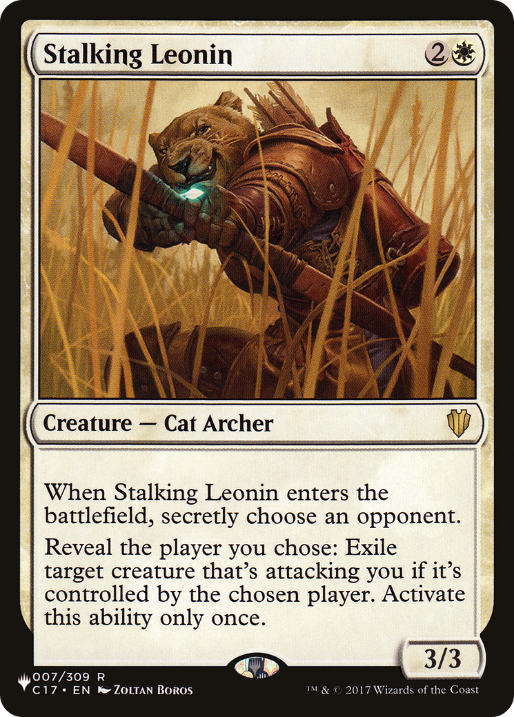 Stalking Leonin (LIST-C17-7) [Mystery Booster] The List MTG Single Wizards of the Coast